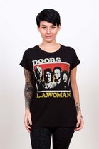 The Doors Dames Tshirt -M- LA Woman Zwart