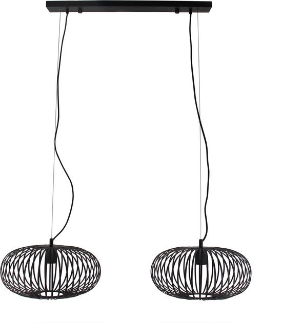 Chericoni Curvato Hanglamp - 2 Lichts - Ø 40 cm - E27 - Zwart