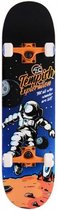 skateboard Explorate 31 x 8 inch hout zwart/oranje/blauw
