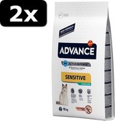 2x ADVANCE CAT STERILIZED SENSI 10KG