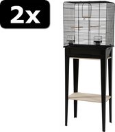 2x VOGELK CHIC LOFT+STAND ZW 124CM