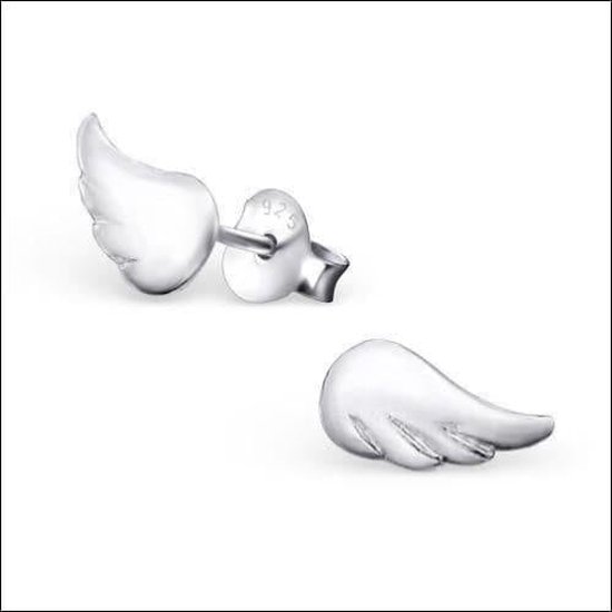 Aramat jewels ® - 925 sterling zilveren oorbellen vleugel