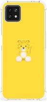 TPU Case OPPO A53 5G | A73 5G Smartphone hoesje met doorzichtige rand Baby Leopard