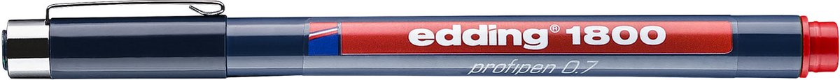 Edding 1800 Precisie fineliner - 0.7mm - Rood