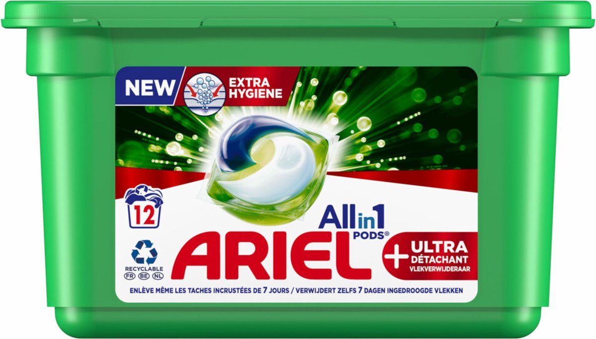 Ariel All-in-1 Pods+ Wasmiddelcapsules Effect Oxi-vlekverwijderaar 12 stuks
