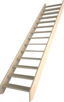 Molenaarstrap - Steektrap - Houten trap - Zoldertrap  - Vaste trap naar zolder - 65 cm breed - Junior