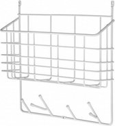 wandrek Mitten Shelf 39 x 35 x 9 cm staal wit