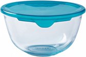 mengkom Prep & Store 1 liter glas blauw/transparant