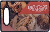 snijplank Bakery 20 x 30 cm polypropyleen rood