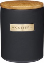 oorraadpot 1,2 L keramiek/bamboe zwart/naturel