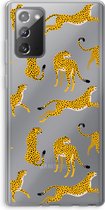 Case Company® - Samsung Galaxy Note 20 / Note 20 5G hoesje - Luipaard - Soft Cover Telefoonhoesje - Bescherming aan alle Kanten en Schermrand