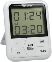 digitale timer magnetisch 11 x 8 cm wit