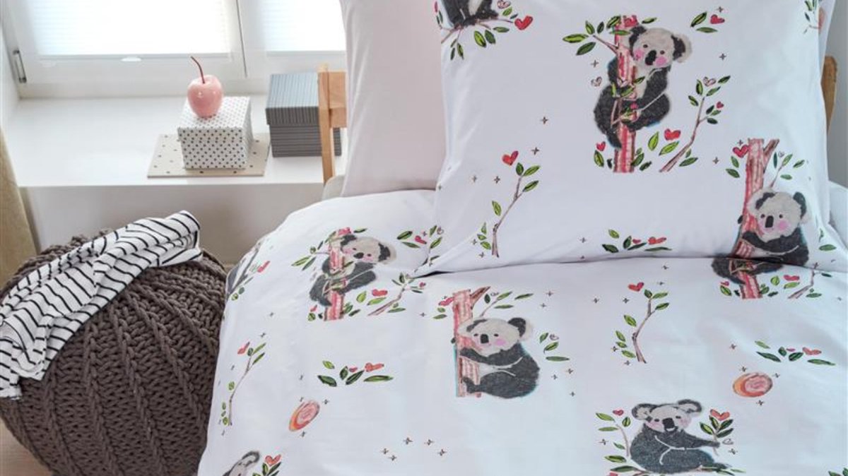 Beddinghouse Kids Sweet Koala Dekbedovertrek - Ledikant - 100x135 cm - Grijs