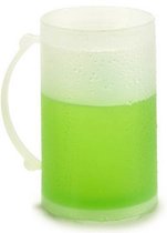 koelglas 1 liter 9 x 14,5 cm groen/transparant