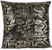 kussen Dorrin 45 x 45 cm polyester zwart/goud
