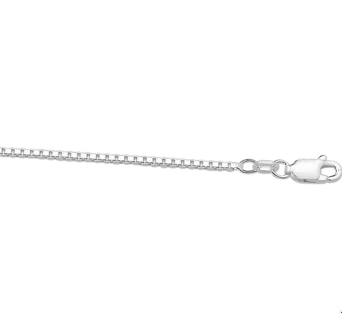 Zilveren Collier venetiaans 1 1001721 38 cm
