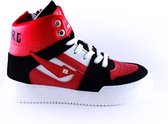 Red Rag B sneaker 13575 hoog rood zwart wit