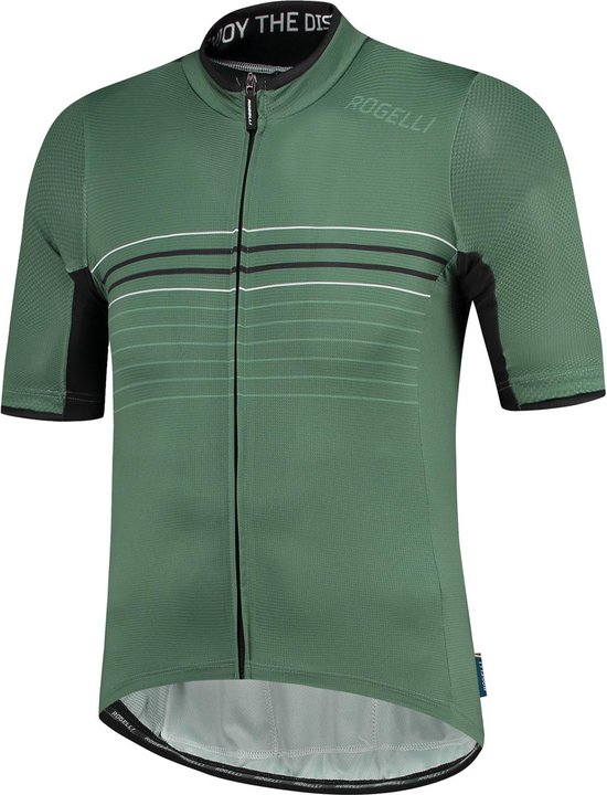 Chemise cycliste Rogelli Kalon - Manches courtes - Vert armée - Taille XL