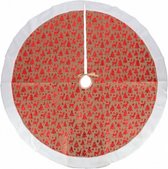 kerstboomrok 70 cm polyester rood