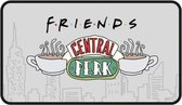 deurmat Central Perk 40 x 70 cm rubber/polyester grijs