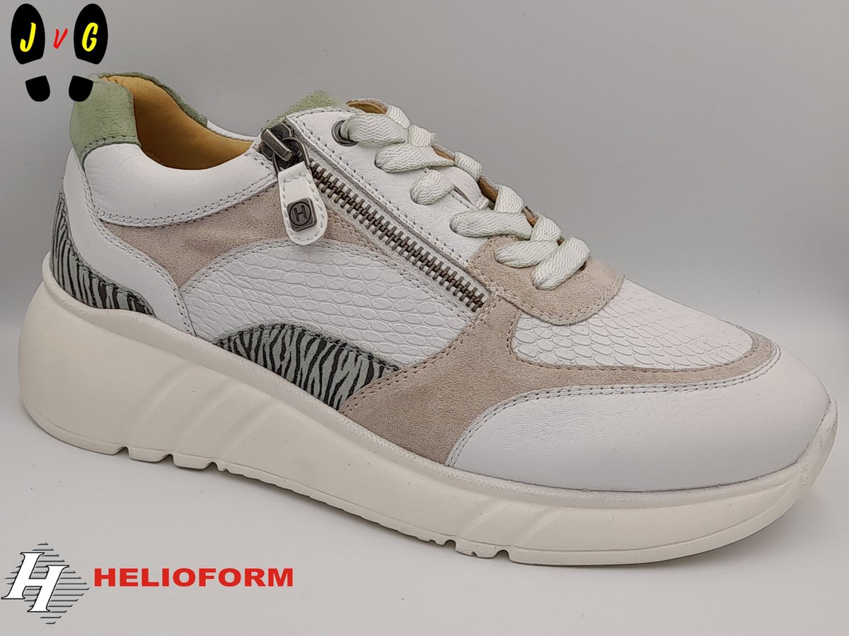 Helioform dames sneaker K-breedte, H329 wit/beige/combi, Maat 38 | bol