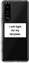 Case Company® - Sony Xperia 5 III hoesje - Fight for my fairytale - Soft Cover Telefoonhoesje - Bescherming aan alle Kanten en Schermrand