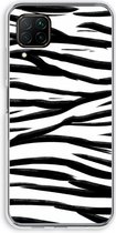 Case Company® - Huawei P40 Lite hoesje - Zebra pattern - Soft Cover Telefoonhoesje - Bescherming aan alle Kanten en Schermrand