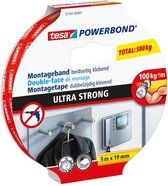 Tesa powerbond ultra strong dubbelzijdige montagetape - 5 m x 19 mm. |  bol.com