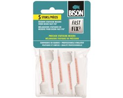 Bison Fast Fix² Statische Mixers 5 stuks - voor de Fast fix² verpakkingen, reserve mixers