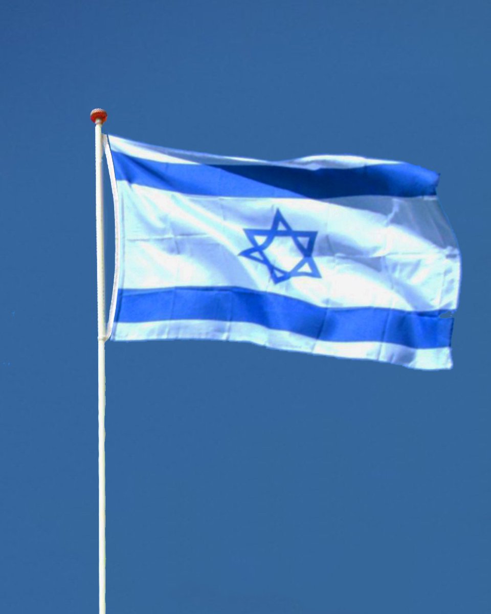 Drapeau Israël sur Hampe à agiter - 5 tailles disponibles