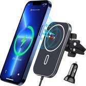 Choetech - Magnethische Draadloze oplader Smartphone Auto - MagLeap (Magsafe) Magnetic Wireless Car Charger