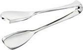 serveertang 7 x 26 cm RVS zilver