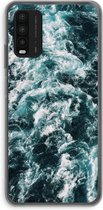 Case Company® - Xiaomi Redmi 9T hoesje - Zee golf - Soft Cover Telefoonhoesje - Bescherming aan alle Kanten en Schermrand