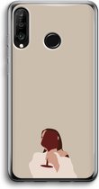 Case Company® - Huawei P30 Lite hoesje - I drink wine - Soft Cover Telefoonhoesje - Bescherming aan alle Kanten en Schermrand