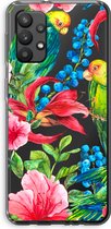 Case Company® - Samsung Galaxy A32 4G hoesje - Papegaaien - Soft Cover Telefoonhoesje - Bescherming aan alle Kanten en Schermrand