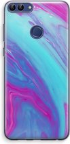 Case Company® - Huawei P Smart (2018) hoesje - Zweverige regenboog - Soft Cover Telefoonhoesje - Bescherming aan alle Kanten en Schermrand