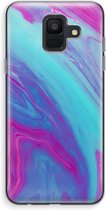 Case Company® - Samsung Galaxy A6 (2018) hoesje - Zweverige regenboog - Soft Cover Telefoonhoesje - Bescherming aan alle Kanten en Schermrand