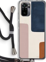 Case Company® - Xiaomi Redmi Note 10 Pro hoesje met Koord - Geo #5 - Telefoonhoesje met Zwart Koord - Bescherming aan alle Kanten en Over de Schermrand