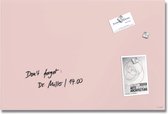 Sigel glasmagneetbord - Artverum - 60x40cm - roze - SI-GL514