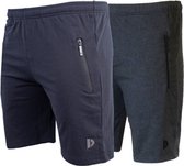 2-Pack Donnay Joggingshort - Sportshort - Heren - Maat XXL - Navy/Charcoal