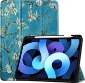 iPad Air 2022 Cover Book Case Case With Cutout Apple Pencil - iPad Air 5 Case Cover Case - Blossom