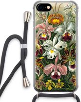 Case Company® - iPhone SE 2020 hoesje met Koord - Haeckel Orchidae - Telefoonhoesje met Zwart Koord - Extra Bescherming aan alle Kanten en Over de Schermrand