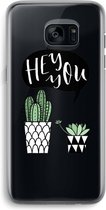 Case Company® - Samsung Galaxy S7 Edge hoesje - Hey you cactus - Soft Cover Telefoonhoesje - Bescherming aan alle Kanten en Schermrand