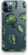 Case Company® - iPhone 12 Pro hoesje - Tropische bladeren - Soft Cover Telefoonhoesje - Bescherming aan alle Kanten en Schermrand