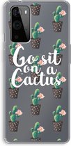 Case Company® - OnePlus 9 Pro hoesje - Cactus quote - Soft Cover Telefoonhoesje - Bescherming aan alle Kanten en Schermrand