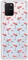 Case Company® - Samsung Galaxy S10 Lite hoesje - Flamingo - Soft Cover Telefoonhoesje - Bescherming aan alle Kanten en Schermrand