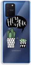 Case Company® - Samsung Galaxy Note 10 Lite hoesje - Hey you cactus - Soft Cover Telefoonhoesje - Bescherming aan alle Kanten en Schermrand