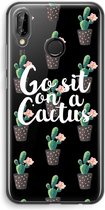 Case Company® - Huawei P20 Lite hoesje - Cactus quote - Soft Cover Telefoonhoesje - Bescherming aan alle Kanten en Schermrand