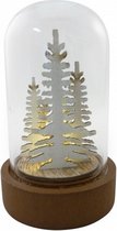 stolp Bomen led 5 x 9 cm hout/glas bruin