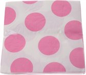 servetten 33 x 33 cm 20 stuks roze